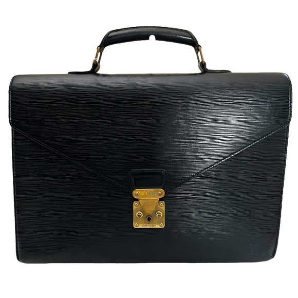 Authentic Louis Vuitton Brief Case Serviette Couseiller Epi Used LV Handbag Vint - Picture 1 of 13